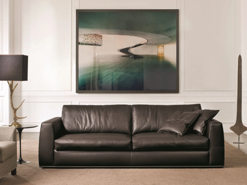 ANDY - 3 seater leather sofa by CTS SALOTTI - view 2